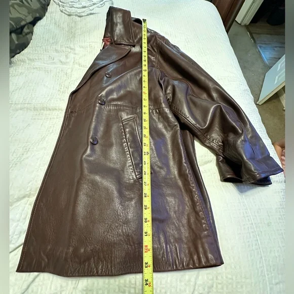Coach Dark Brown Leather Jacket - Picture 2 of 14